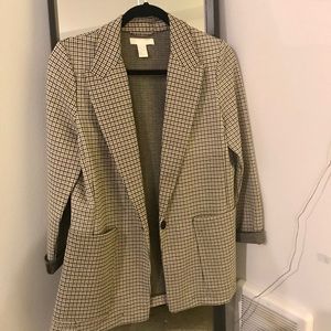 Brown and Black Blazer